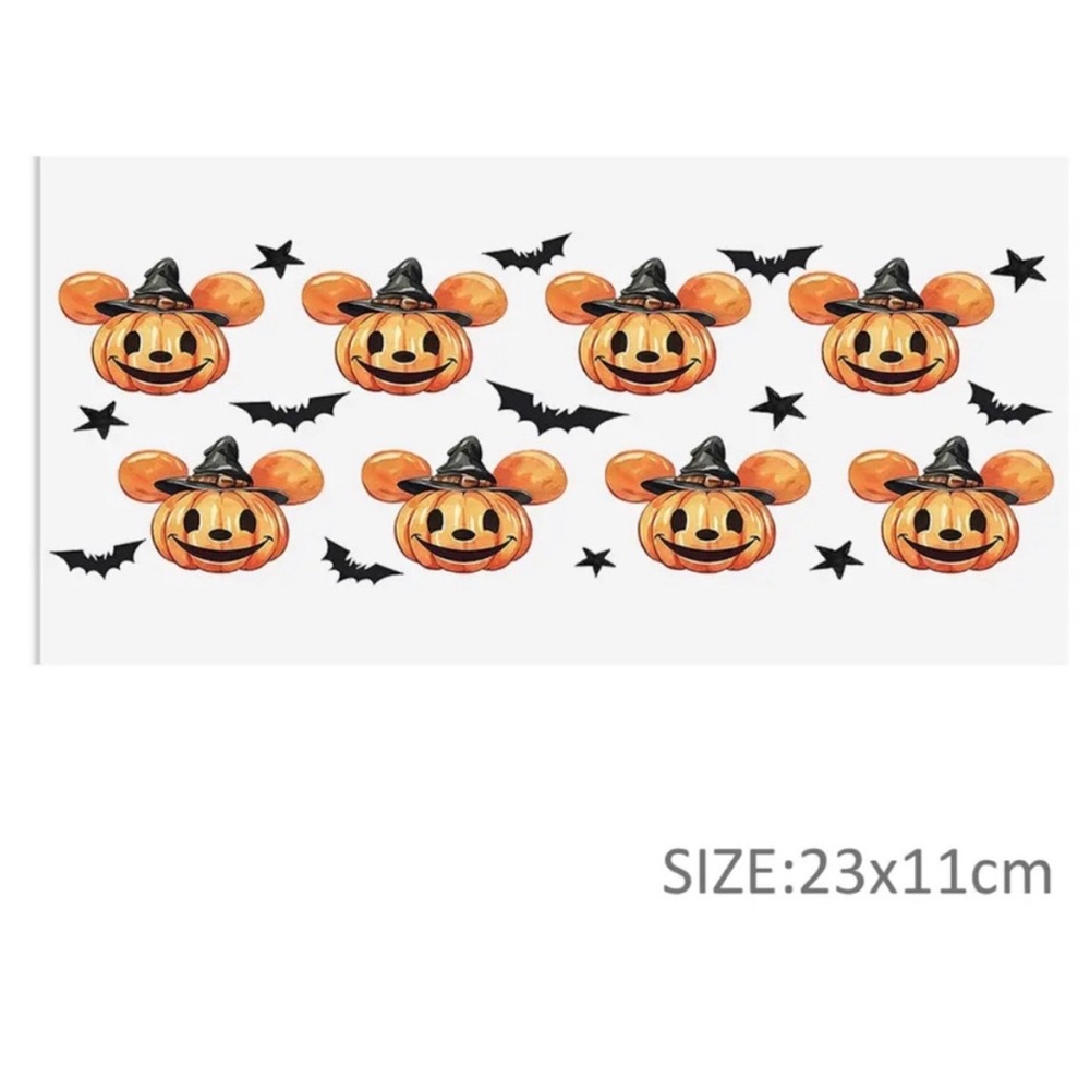 Disney Halloween Micky Pumpkin Tumbler Sticker